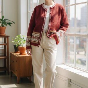 Cambridge Dry Goods 100% Wool Sweater Size M